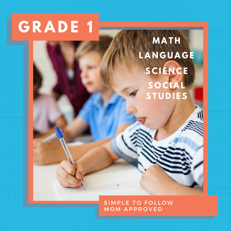 Schoolio Canadian curriculum homeschooling for grade 1 bundle